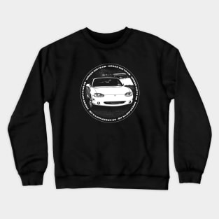 Mazda Miata MX-5 NB Black 'N White 4 (Black Version) Crewneck Sweatshirt